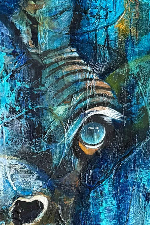 Curious — Original Giraffe Painting | Contemporary Wildlife Art