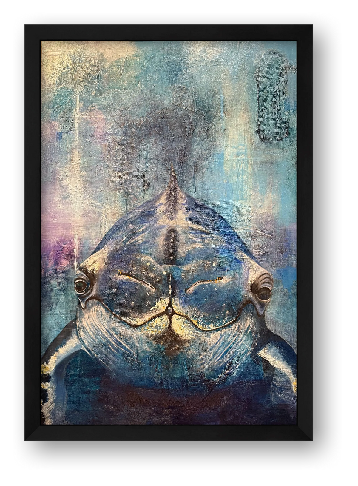 Framed Well, Hello whale fine art print by Jen LaGrutta