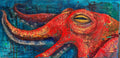 Deep Red — Original Octopus Painting | Contemporary Marine Art
