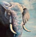 Stillness — Original Elephant Painting | Contemporary Wildlife Art