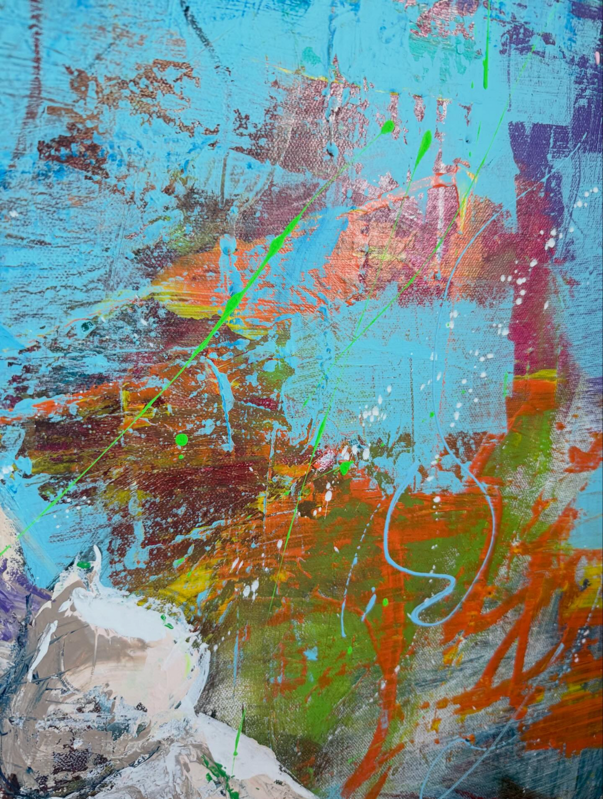 Unbothered — Original Bubble Gum Girl Painting | 36 × 48 Acrylic on Canvas